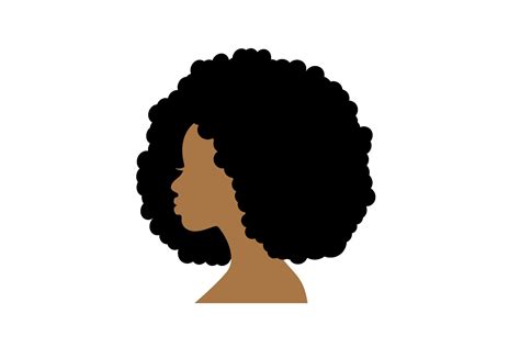 Silhouette Head Of An African Woman Illustrator Graphics ~ Creative