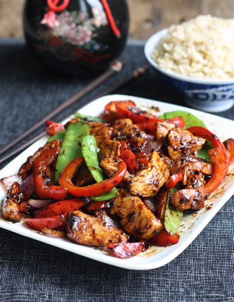 Stir Fried Chicken With Chinese Garlic Sauce Season With Spice