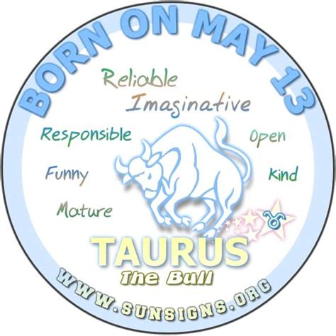 May 13 Zodiac Horoscope Birthday Personality Sunsignsorg