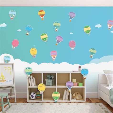 Buy 45 Pieces Colorful Hot Air Balloons Cut Outs Hot Air Balloons