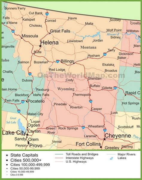 Printable Map Of Montana