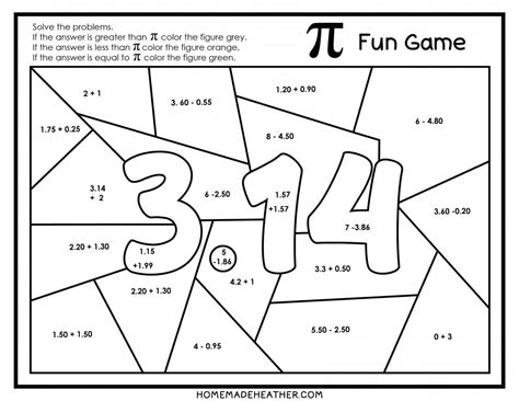 Free Printable Pi Day Worksheets Printable Words Worksheets