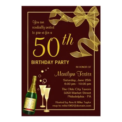 50th Birthday Invitations And Wording Ideas Download Hundreds Free
