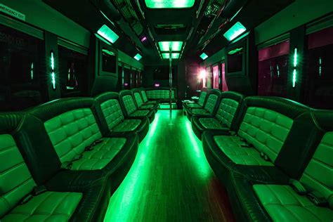 white star limousines party bus with bathroom