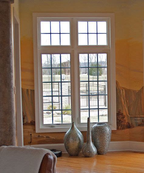 Beautiful Okna Double Casement Window With Matching Transoms Windows