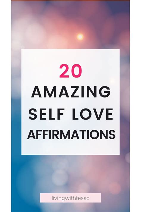 self love affirmations quotes to learn how to love yourself more every day create more self