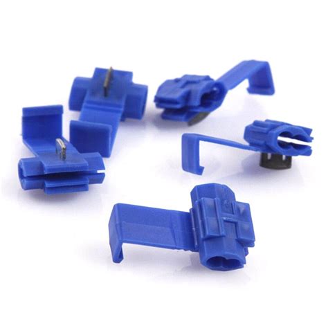 50pcs Blue Scotch Lock Wire Connectors High Performance Quick Splice