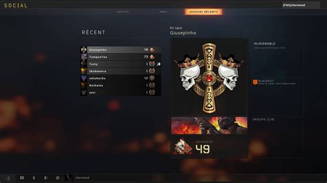 Social Call Of Duty Black Ops 4 Interface In Game