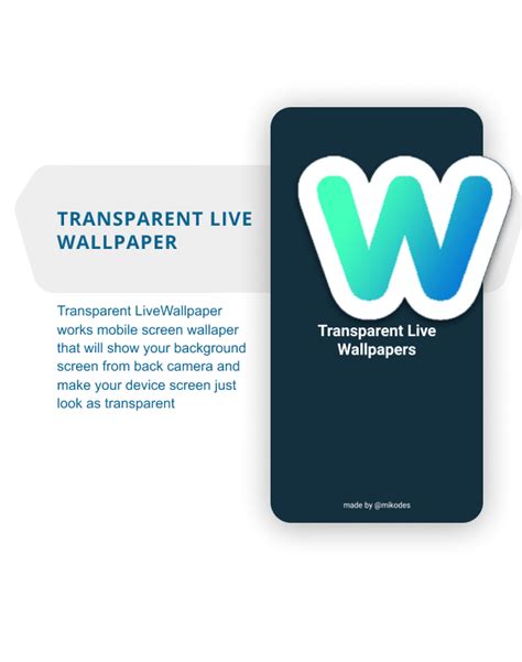 Transparent Live Wallpaper Android App 3