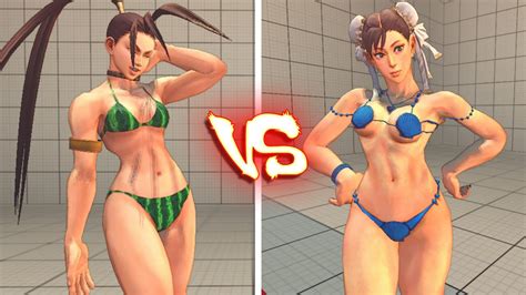 Ultra Street Fighter Pc Bikini Battle Chun Li Ibuki Youtube