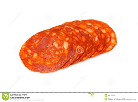 Sliced Spanish Chorizo Sausage Stock Image Image Of Chorizo Culinary