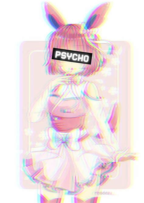 Psycho Cute Aesthetic Anime Anime Bunny Anime Girl Bunny Girl