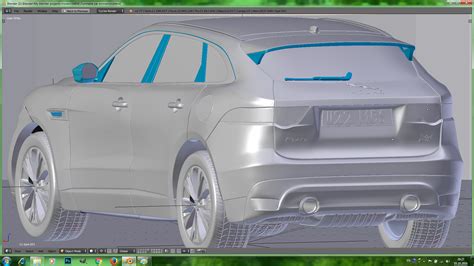 Car 3d Model Jaguar F Pace Turntable Animation Still Images