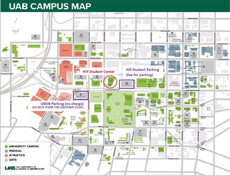 University Of Alabama Birmingham Campus Map