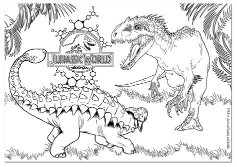 Kolorowanki Jurassic World Do Druku T Rex Kolorowanka Coloring Page