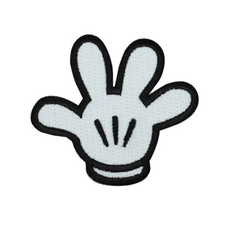 Mickey Mouses Ears Drawn In The Shape Of A Hand With One Eye Open
