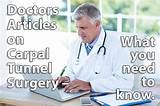 What Doctor Treats Carpal Tunnel Pictures