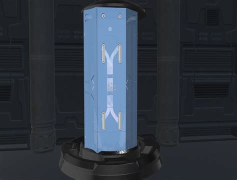 Sci Fi Cryo Chamber 3d Model Obj 3ds Fbx C4d Mtl