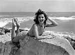 Myriam Bru at the Lido in Venice in 1952. | Movie stars, French movie ...