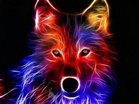 Glow In The Dark Wolf Wallpapers Free Download