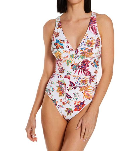 Women S Lauren Ralph Lauren Jacobean Floral Ots Underwire One Piece Swimsuit Multi