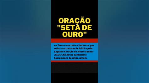 Oração Seta De Ouro