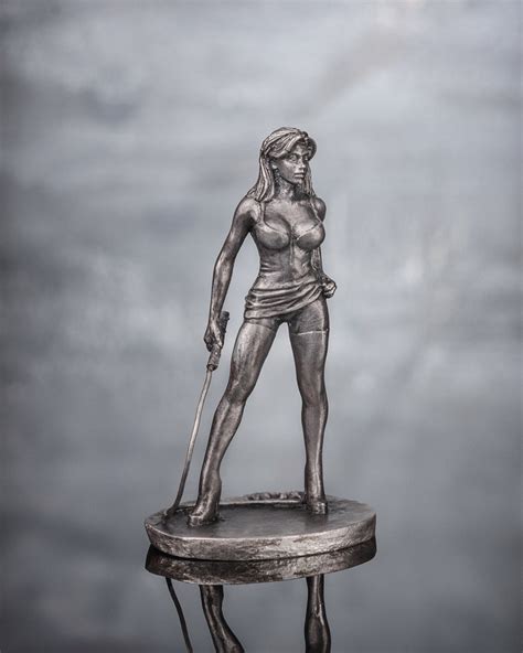 Mistress With Whip Miniature Figurine Metal 54mm Sexy Female Etsy