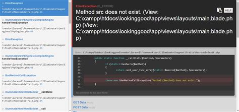 Php Method Src Does Not Exist Error In Laravel Stack Overflow Hot Sex Picture