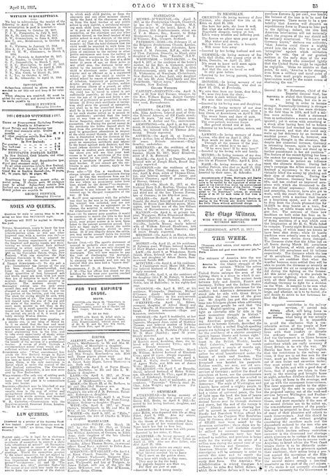 papers past newspapers otago witness 11 april 1917 page 35