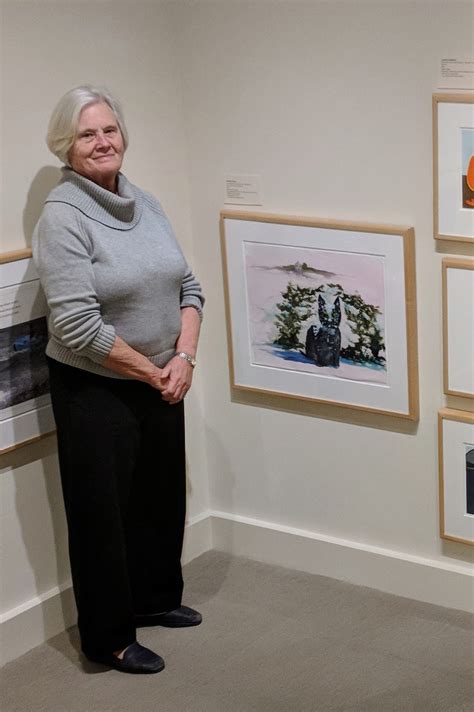 Marion Hall At Cape Ann Museum Near Her Watercolor For Lets Go20181222