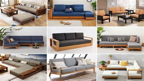 Modern Wooden Sofa Set Designs Baci Living Room