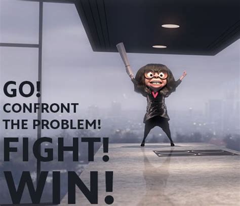 She can solve some pretty major problems for the incredibles. A little #MondayMotivation, courtesy of Edna Mode | Disney pixar quotes, Pixar quotes, Disney ...