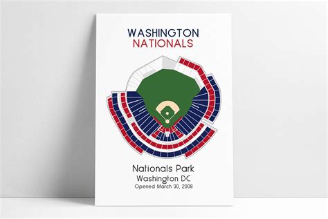 Washington Nationals Mlb Stadium Map Ballpark Map Baseball Stadium