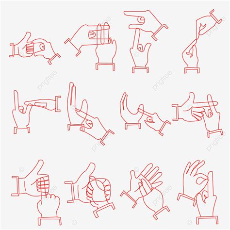 Finger Hand Gesture Vector Design Images Flat Hand Gestures Vector Eps