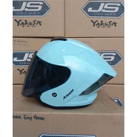 Jual Fyt Helm Halfface Js Armor Yakuza Original Standar Sni Shopee