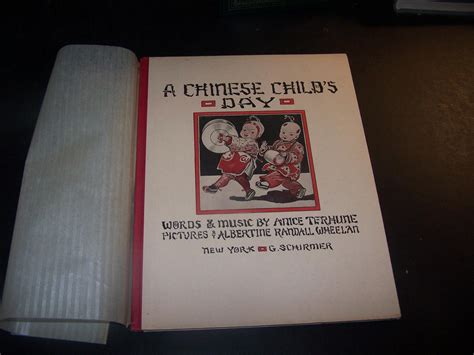 A Chinese Childs Day By Terhune Anice Near Fine Hardcover 1910 1st