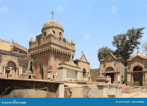 Coptic Cemetery In Old Cairo Stock Photo Image Of Coptic Flower