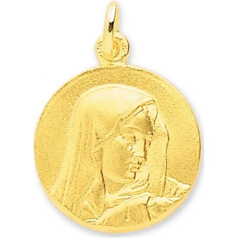 Virgin Mary Gold Pendant Murat Paris Pendant Gold Pendant 18 Carat