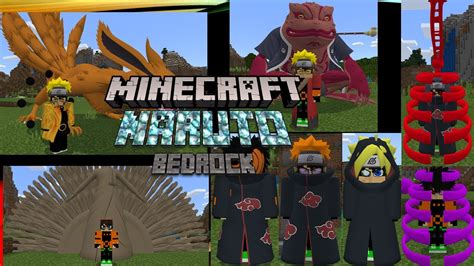 Updated Naruto Bedrock Mod 5d Models Outfits Hairstyles Mobs
