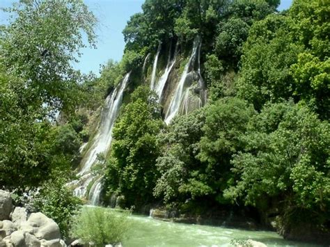 Iran Lorestan Khorramabad Bisheh Waterfall The Waterfall 65 Km Away