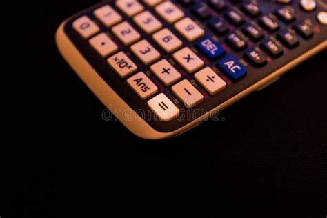Equal Key On The Keyboard Of A Scientific Calculator Stock Photo
