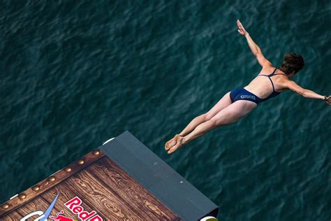 Red Bull Cliff Diving Womens Action From Italy