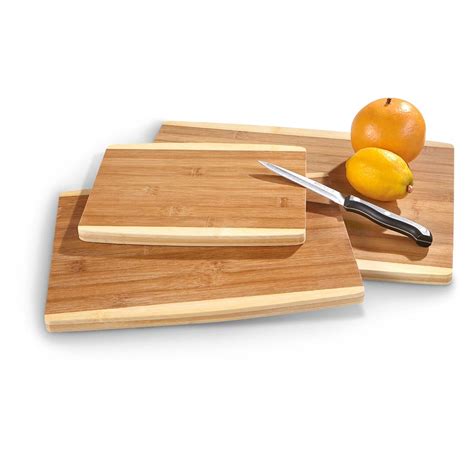 3 Pc Bamboo Cutting Board Set 637493 Food Processing And Kitchen