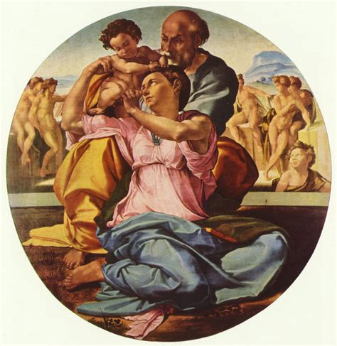 Großbild Michelangelo Buonarroti Hl Familie Tondo