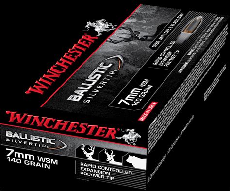 Winchester Ballistic Silvertip 7mm Winchester Short Magnum 140 Grain