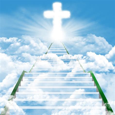 Stairway To Heaven Above Clouds Soul Journey To The Light Heavenly