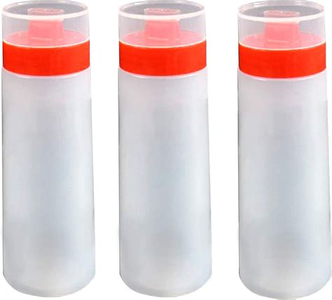 4 Hole Sauce Bottle Squeeze Plastic Condiment Squeeze Bottle For