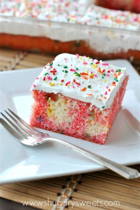 Patriotic poke cake is a super moist and colorful dessert made with cake mix and cream cheese frosting. Holiday Jell-O Poke Cake Recipe — Dishmaps