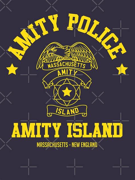 Amity Island Police T Shirt For Sale By Lightningdes Redbubble