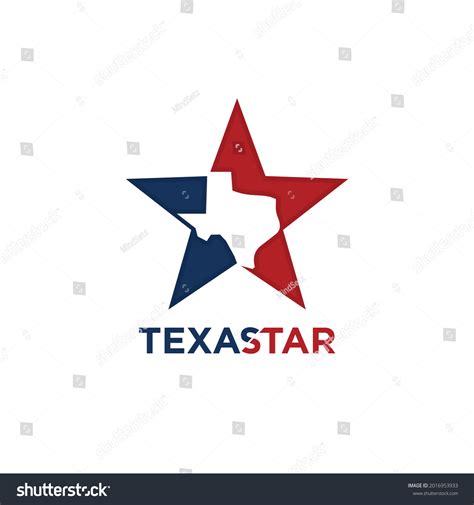 Texas Logo Design Lone Star Texas Stock Vector Royalty Free